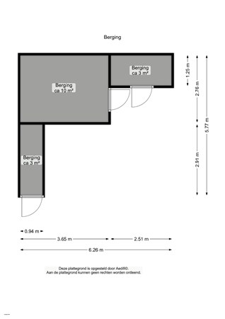 Floorplan - Berilstraat 16, 9743 HX Groningen